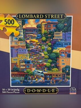 NWT NIB Dowdle Lombard Street 500Pcs Illustrated Map Puzzle Collect All 5!